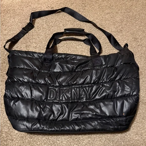 DKNY Black Puffer Duffle - Picture 2 of 7